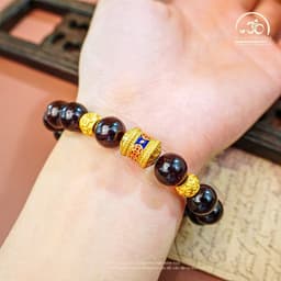 Ngọc Đan Tâm - Vòng Tay Đá Garnet 10mm 3A Phối Charm Lu Thống - Mệnh Hoả & Mệnh Thổ 6