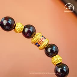 Ngọc Đan Tâm - Vòng Tay Đá Garnet 10mm 3A Phối Charm Lu Thống - Mệnh Hoả & Mệnh Thổ 4