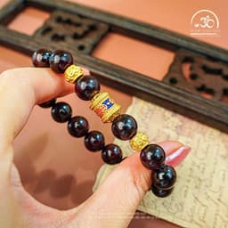 Ngọc Đan Tâm - Vòng Tay Đá Garnet 10mm 3A Phối Charm Lu Thống - Mệnh Hoả & Mệnh Thổ 5