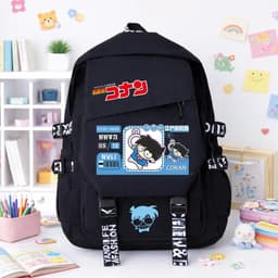 Balo vải khóa chéo DETECTIVE CONAN ver CLAW MACHINE in hình Thám tử lừng danh chibi anime cặp sách tiện lợi 5