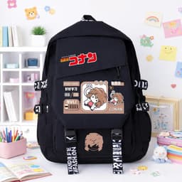 Balo vải khóa chéo DETECTIVE CONAN ver CLAW MACHINE in hình Thám tử lừng danh chibi anime cặp sách tiện lợi 2
