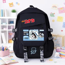 Balo vải khóa chéo DETECTIVE CONAN ver CLAW MACHINE in hình Thám tử lừng danh chibi anime cặp sách tiện lợi 3