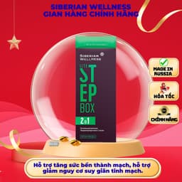 Thực Phẩm Siberian Wellness Lite Step Box, Hỗ trợ giảm nguy cơ suy giãn tĩnh mạch, Hộp 30 gói 1