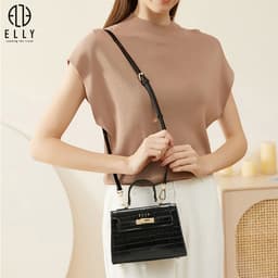 [Tặng hộp 20.10] Túi xách nữ ELLY EL332 túi đeo chéo đeo vai xách tay da tổng hợp cao cấp thời trang 2