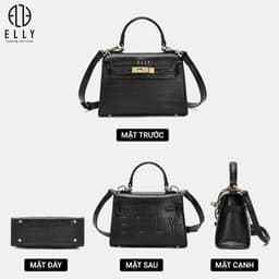 [Tặng hộp 20.10] Túi xách nữ ELLY EL332 túi đeo chéo đeo vai xách tay da tổng hợp cao cấp thời trang 6