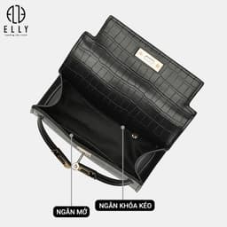 [Tặng hộp 20.10] Túi xách nữ ELLY EL332 túi đeo chéo đeo vai xách tay da tổng hợp cao cấp thời trang 7