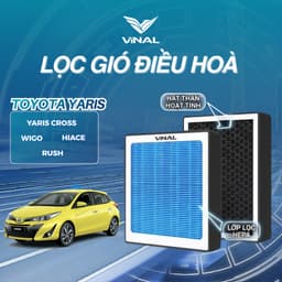 [BẢO HÀNH 2 THÁNG] Lọc Gió Điều Hoà Ô tô YARIS, Cross, Wigo, Hiace, Rush, Lọc Gió Ô tô VINAL 1