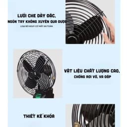 Quạt Tích Điện 2 Chế Độ Gió - Quạt Để Bàn - Pin10 Cell Sử Dụng Liên Tục Nhiều Giờ 4