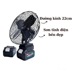 Quạt Tích Điện 2 Chế Độ Gió - Quạt Để Bàn - Pin10 Cell Sử Dụng Liên Tục Nhiều Giờ 7
