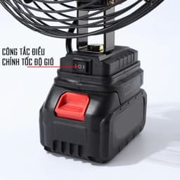 Quạt Tích Điện 2 Chế Độ Gió - Quạt Để Bàn - Pin10 Cell Sử Dụng Liên Tục Nhiều Giờ 8