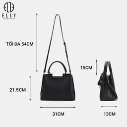 [Tặng hộp 20.10] Túi xách nữ ELLY EL369 túi đeo chéo đeo vai xách tay công sở thời trang cao cấp 4