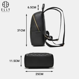 [Tặng hộp 20.10] Balo nữ ELLY EBH34 da tổng hợp cao cấp balo thời trang công sở đựng iPad chính hãng 4