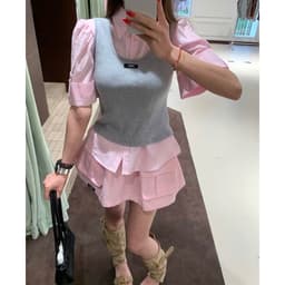Set áo sơ mi MM hồng + 3 lỗ #vippppp 5
