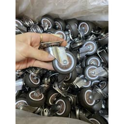[KKTHN] Bánh Xe Tpr Cao Su Chống Ồn Chịu Lực Siêu Êm Màu Đen, KT: 4Cm-5Cm [DQ] 3