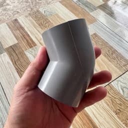 Lơi PVC (Chếch 45 Độ) độ phi 27, 34mm. Nhựa Siêu Thành (ST). Thích hợp hồ cá 1