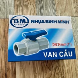 Van khoá nước Bình Minh PVC phi 21, 27, 34 - chất lượng và bền bỉ cho hệ thống ống nước. 2