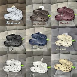 [ Tiệm giày ] Dép Thể Thao Nam Nữ, Siêu Nhẹ, Chống Trơn Trượt Tặng Kèm Jibbitz 5 CÁI 2