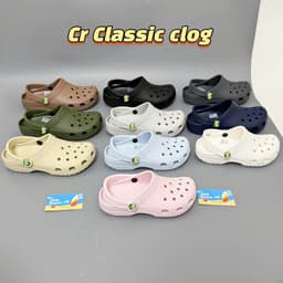 [ Tiệm giày ] Dép Thể Thao Nam Nữ, Siêu Nhẹ, Chống Trơn Trượt Tặng Kèm Jibbitz 5 CÁI 3