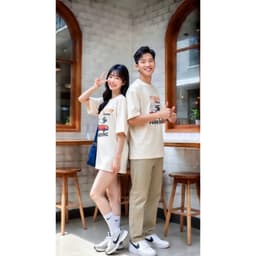 Áo Thun Vịt Quay Pakking 3196 Localbrand HY KORÉ Vải Cotton 100% Co giãn 2 Chiều 250gsm Phom Rộng Unisex Oversize 4