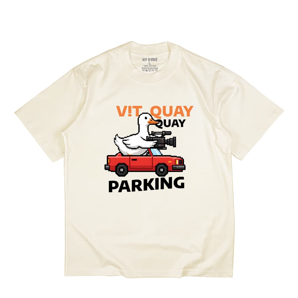 Áo Thun Vịt Quay Pakking 3196 Localbrand HY KORÉ Vải Cotton 100% Co giãn 2 Chiều 250gsm Phom Rộng Unisex Oversize