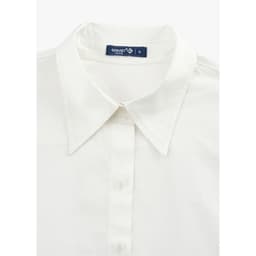 [ẨN] Áo sơ mi nữ dài tay GENVIET JEANS dáng ngắn chất cotton không bai nhão basic thanh lịch 9139 5