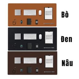 Tấm Trải Bàn Làm Việc Size Lớn Kiêm Luôn Tấm Lót Chuột Bàn Phím Da PU 5