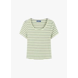 [DEAL HÈ] Áo baby tee thun nữ cộc tay GENVIET JEANS chất cotton ôm vừa cổ tròn tôn dáng che khuyết điểm 9225 8
