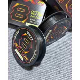 Dây Pe ViKing PRO x ULTRA Đen siêu Mượt 100m - KHÔNG PHAI MÀU, tặng Leader chất lượng. 5