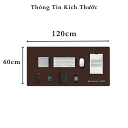 Tấm Trải Bàn Làm Việc Size Lớn Kiêm Luôn Tấm Lót Chuột Bàn Phím Da PU 4