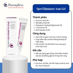 Tinh chất hỗ trợ giảm mụn trứng cá, giảm tiết bã nhờn PHARMAFORM Spot Eliminator Acne Gel - 15ml 3