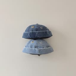 Mũ Bé Hàn Quốc Thời Trang Xuân Thu Hè Chống Nắng Chống Gió Denim Gấu Ấm Áp Bảo Vệ Tai Cho Bé Trai, Bé Gái 4