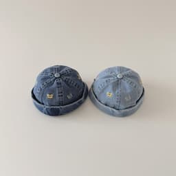 Mũ Bé Hàn Quốc Thời Trang Xuân Thu Hè Chống Nắng Chống Gió Denim Gấu Ấm Áp Bảo Vệ Tai Cho Bé Trai, Bé Gái 9