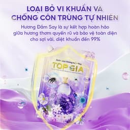 Nước Giặt Xả Đa Sắc TOPGIA Hương Huyền Diệu 2L Đánh Tan Vết Bẩn Lưu Hương 72H Giặt Sạch Mềm Vải Giặt Tay Giặt Máy 7
