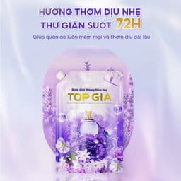 Nước Giặt Xả Đa Sắc TOPGIA Hương Huyền Diệu 2L Đánh Tan Vết Bẩn Lưu Hương 72H Giặt Sạch Mềm Vải Giặt Tay Giặt Máy 6
