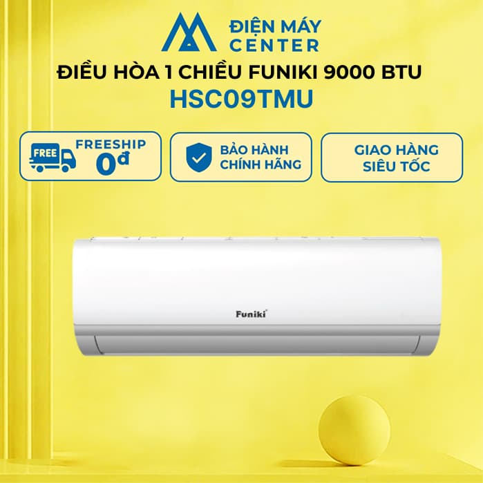 [FREE GIAO HỎA TỐC] Điều hòa Funiki 9000 BTU HSC09TMU - Bảo hành tại nhà 24 tháng