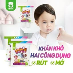 Khăn vải khô đa năng Mipbi cao cấp gói lớn tiết kiệm - mềm mại an toàn cho bé và cả gia đình 4