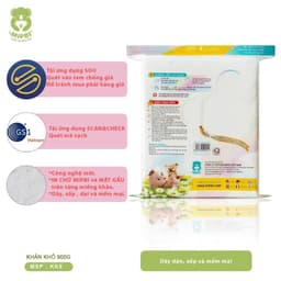 Khăn vải khô đa năng Mipbi cao cấp gói lớn tiết kiệm - mềm mại an toàn cho bé và cả gia đình 3
