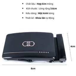 Mặt khoá thắt lưng nam, đầu khoá lăn tự động XDL L076C 2
