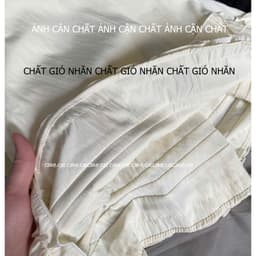 Áo Kiểu Nữ Cổ Sen Tay Bồng Dáng Babydoll Gấu Xếp Ly Nhún Bèo Vải Xốp Nhăn  - Cakecat 9
