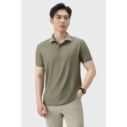 Áo polo nam cộc tay GENVIET JEANS slimfit cotton co giãn thấm hút mồ hôi dễ phối đồ 9203 6
