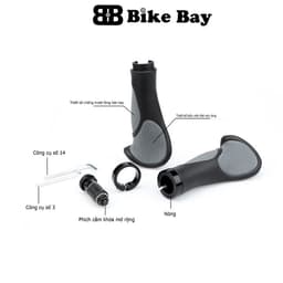 tay nắm xe đạp cao su đặc, cầm nắm rất Mịn và Chắc tay - TN16 3