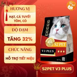 [Túi 5kg] Hạt S2Pet V3 Cho Mèo, Hạt Urinary Hỗ Trợ Niệu Đạo, Đẩy Búi Lông Và Tăng Cường Miễn Dịch, Clever Fish Store 4