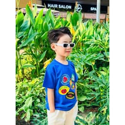 (Có áo người lớn) Áo thun cho bé trai, bé gái in TRÁI CÂY chất cotton 4c mềm mịn 7