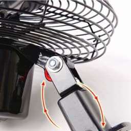 Quạt Đen 12-24v Kẹp Trên Ô Tô, Xe Tải Với Lồng Sắt Cao Cấp Thiết Kế Nhỏ Gọn Bán Kính 22cm 7