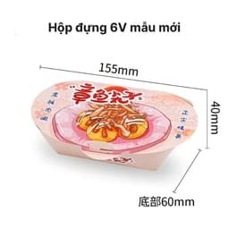 ( COMBO 100 ) Hộp Đựng Bánh Takoyaki 4-6-8-10 viên TỰ GẤP - GẤP SẴN ( Giá sỉ ) 7