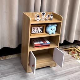 Tủ đầu giường - Kệ để đồ có khóa an toàn gỗ MDF thiết kế sang trọng, tiện ích- Tặng kèm tua vít 5