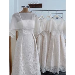 XUKADRESS_ VÁY REN KEM XOÈ KÈM KHĂN CHOÀNG – SANG TRỌNG & TINH TẾ ✨Váy dự tiệc sang chảnh 8