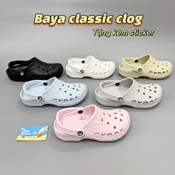 Dép Cross Baya Classic Viền Chữ Cross Tặng Kèm 10jbt Gắn Dép 1