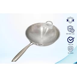 Quánh/chảo inox 32cm cán dài vân đá – chống dính, chảo sâu lòng chiên xào cao cấp, bền đẹp 2