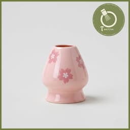 Đế gác chổi chasen mẫu hồng hoa (KJ-13) | Dụng cụ matcha 1